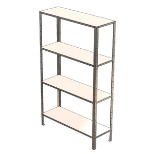 Scientific stainless steel laboratory shelving system SS5W range