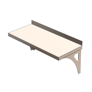 Scientific stainless steel laboratory wall shelving WS range