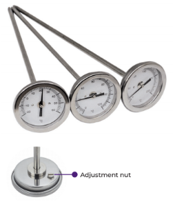 Ø25 mm bi-metal dial Thermometers